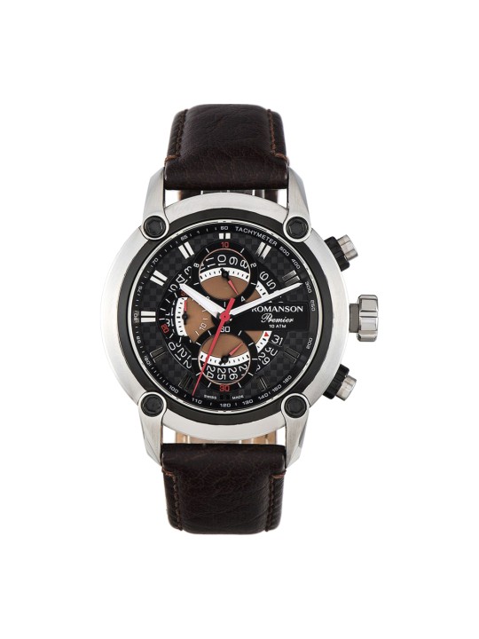 Romanson Premier PL2642HM1DA32W Vīriešu Rokas Pulkstenis Chronograph