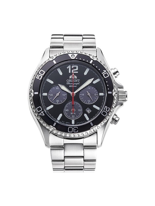Orient Mako Solar Powered RA-TX0202B10B Vīriešu Rokas Pulkstenis Chronograph