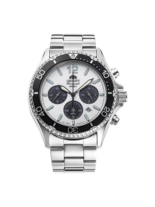 Orient Mako Solar Powered RA-TX0203S10B Vīriešu Rokas Pulkstenis Chronograph