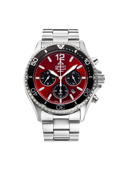 Orient Mako Solar Powered RA-TX0207R10B Vīriešu Rokas Pulkstenis Chronograph