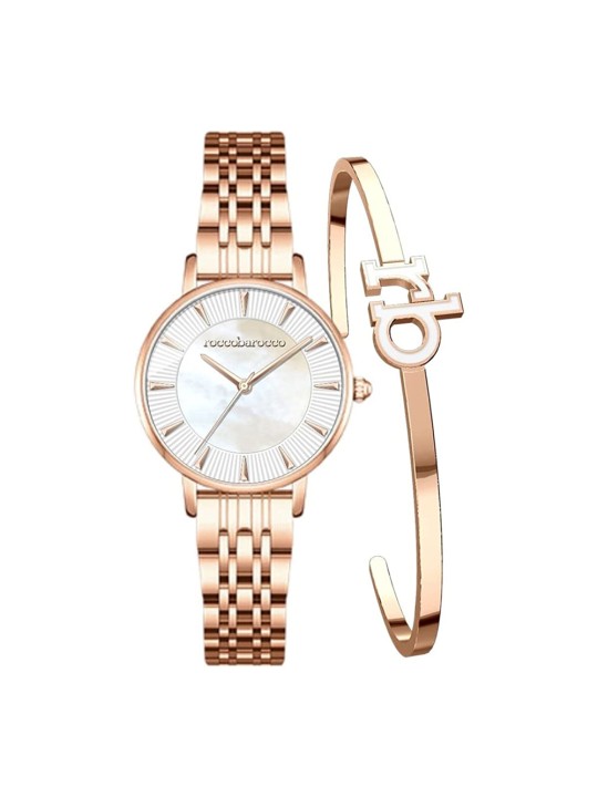 Roccobarocco RB.4659L-03M Sieviešu Rokas Pulkstenis and Bangle Set