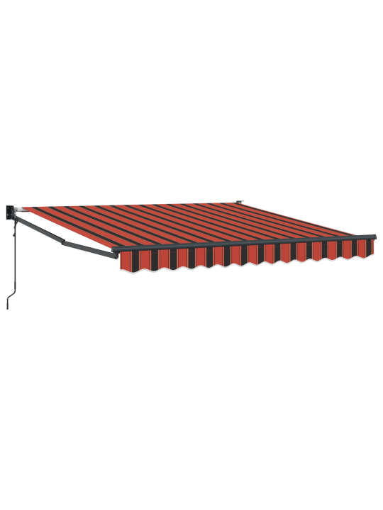 Automātiskā iebīdāmā nojume apelsīnu un brūna 300x250 cm