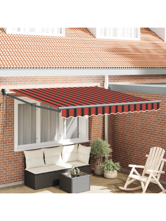 Automātiskā iebīdāmā nojume apelsīnu un brūna 300x250 cm
