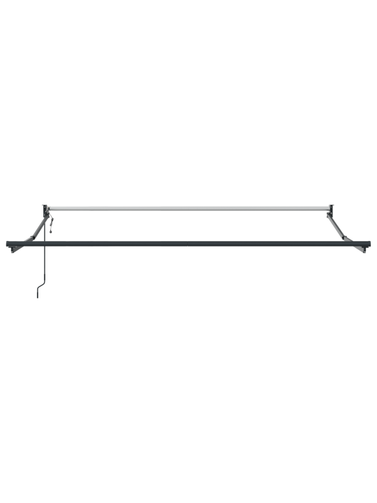 Vidaxl automātiskā ieveļamā nojume sarkanas un baltas svītras 300x250 cm