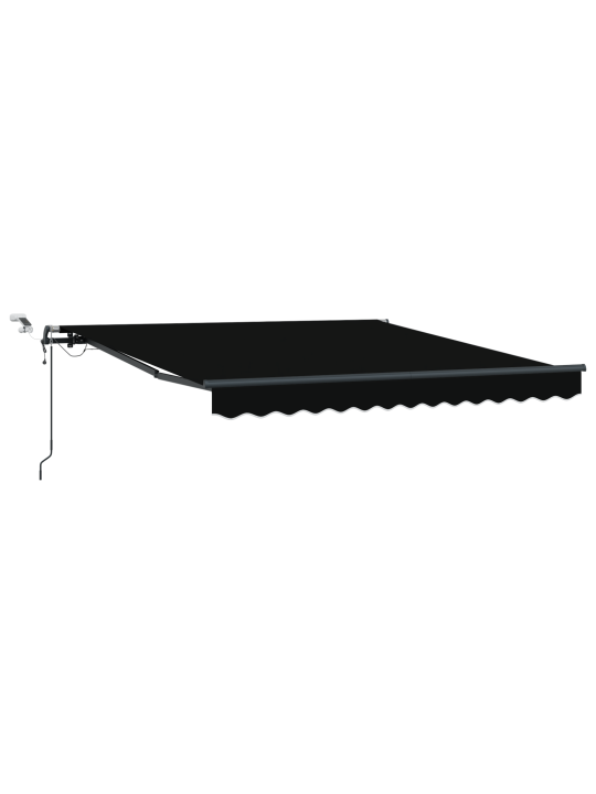 Automātiskā izvelkamā nojume ar led melnā krāsā 300x250 cm
