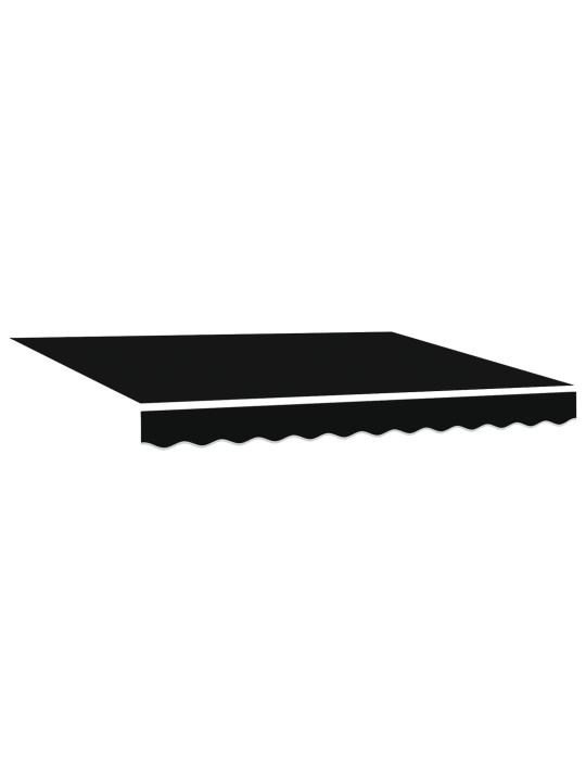Automātiskā iebīdāmā nojume melna 300x250 cm