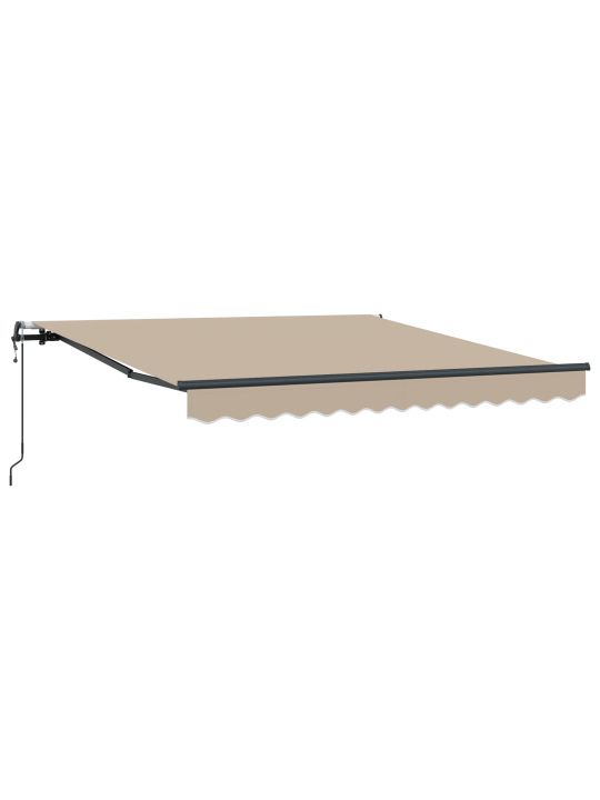 Automātiskā iebīdāmā nojume bēšs 300x250 cm