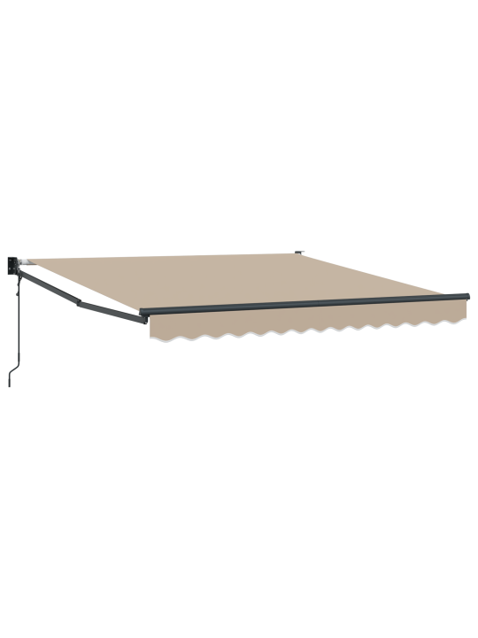 Automātiskā iebīdāmā nojume bēžā 300x250 cm