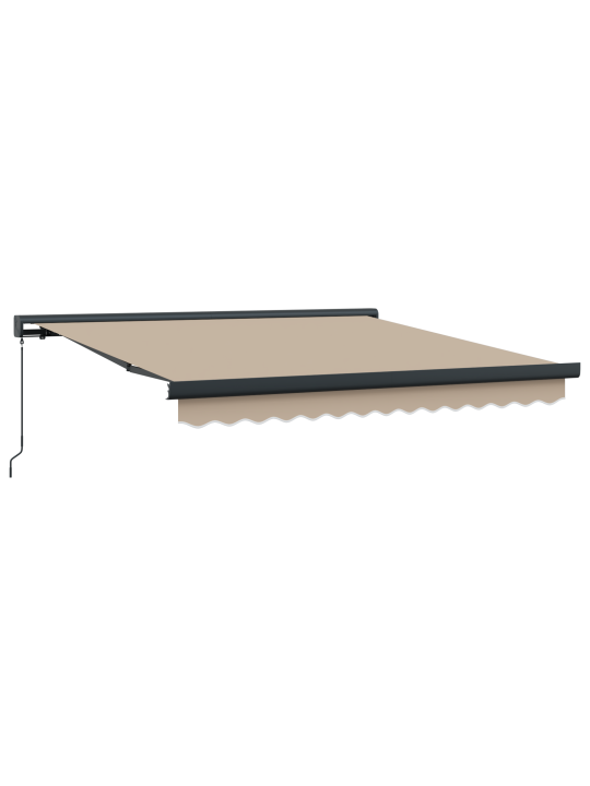 Manuālā iebīdāmā nojume bēšā 300x250 cm
