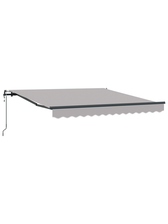 Automātiskā iebīdāma nojume gaiši pelēka 300x250 cm