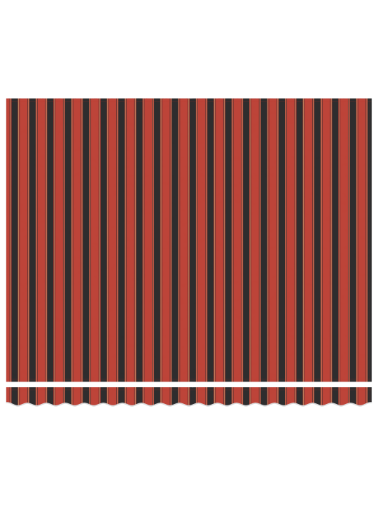 Manuālā iebīdāmā nojume oranža un brūna 350x250 cm