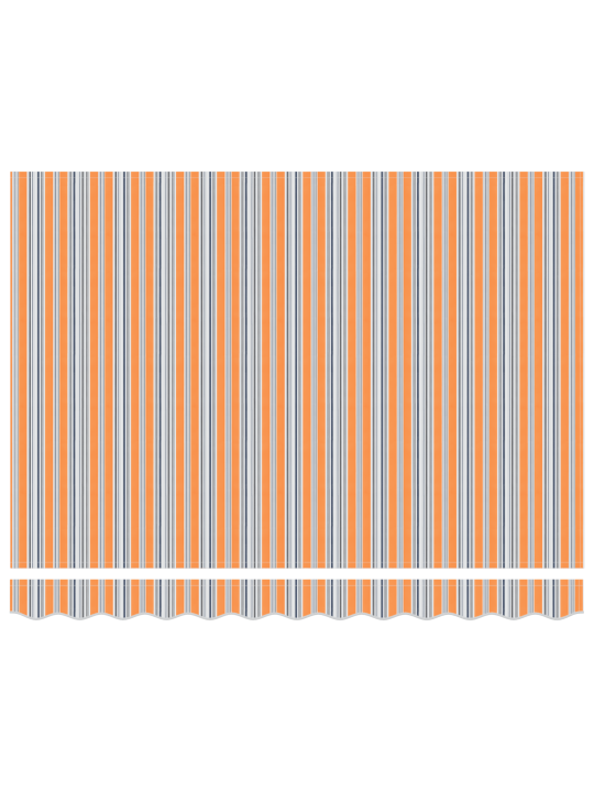 Manuāla ievelkama nojume ar led krāsainām svītrām 350x250 cm