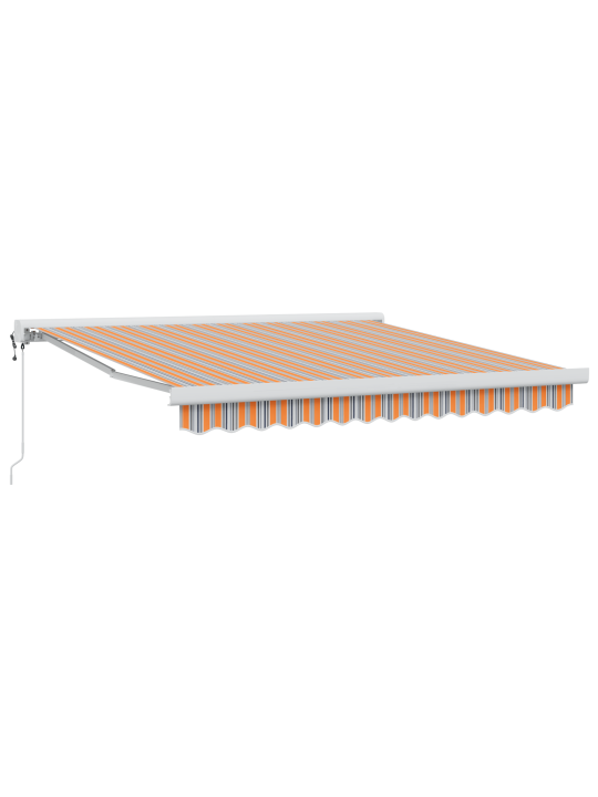 Automātiska iebīdāma nojume ar daudzkrāsainu svītru 350x250 cm