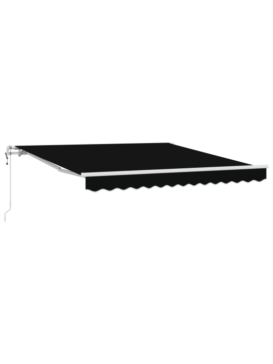 Automātiskā iebīdāmā nojume melna 350x250 cm