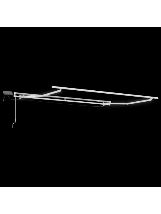 Rokas izvelkamā nojume ar led bēšs 350x250 cm