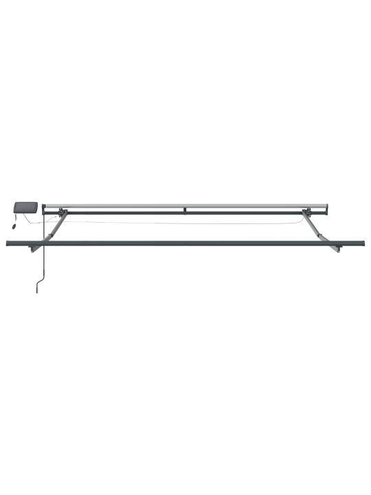 Manuālā ievelkamā nojume ar led bēša 350x250 cm
