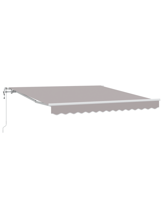 Automātiskā iebīdāmā nojume gaiši pelēka 350x250 cm