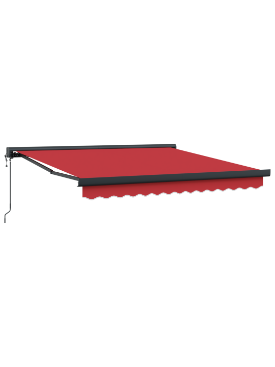Automātiskā iebīdāma nojume sarkanā krāsā 350x250 cm