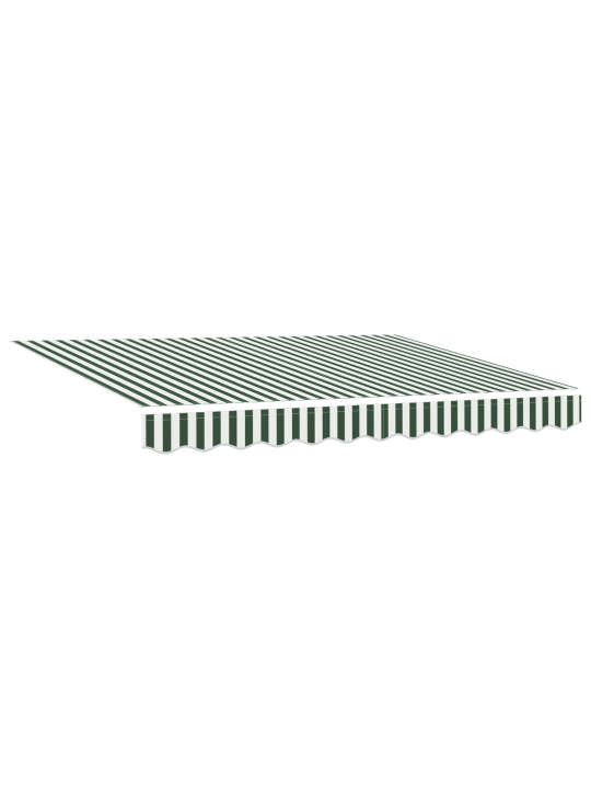 Manuāla iebīdāma nojume ar led zaļa un balta 350x250 cm