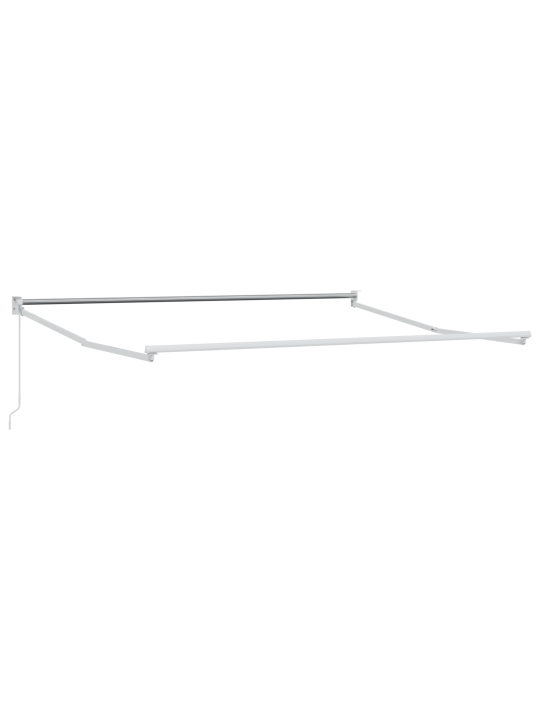 Manuālā ievelkamā nojume zaļā un baltā 350x250 cm