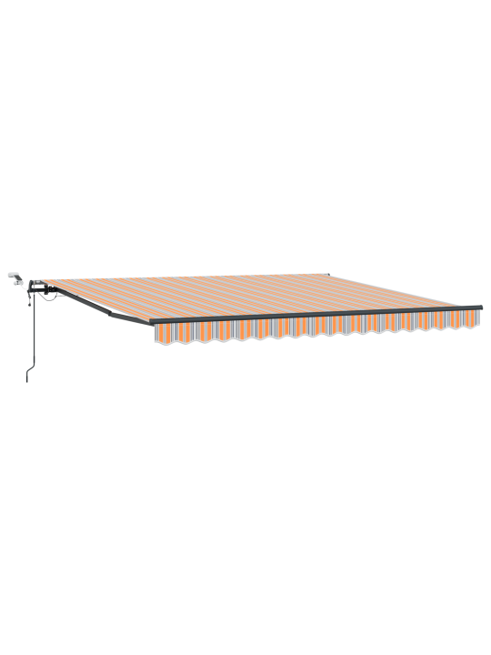 Automātiskā iebīdāma nojume ar led daudzkrāsaino svītru 400x300 cm