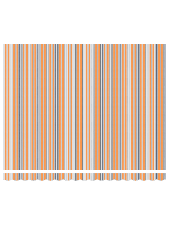 Automātiskā iebīdāma nojume ar led daudzkrāsaino svītru 400x300 cm