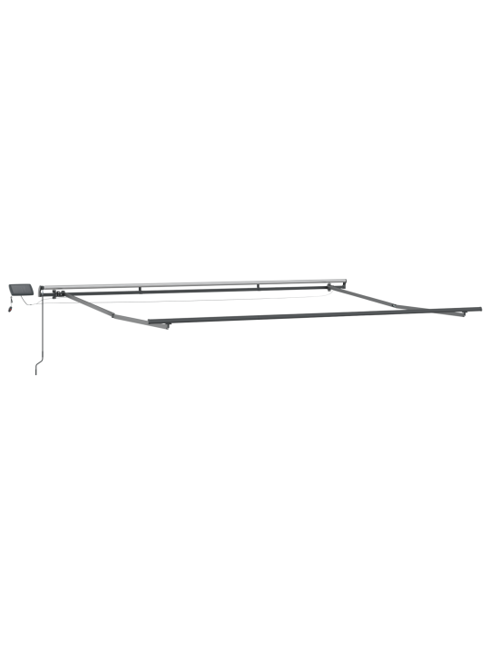 Manuālā izvelkamā nojume ar led sarkana 400x300 cm