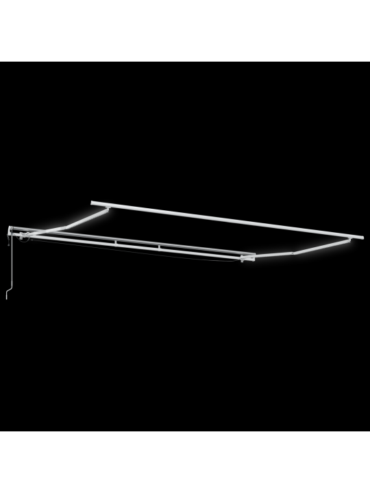 Automātiskā atkāpšanās nojume ar led zaļā un baltā krāsā 400x300 cm