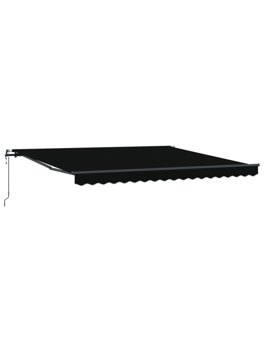 Automātiskā iebīdāmā nojume melna 400x350 cm