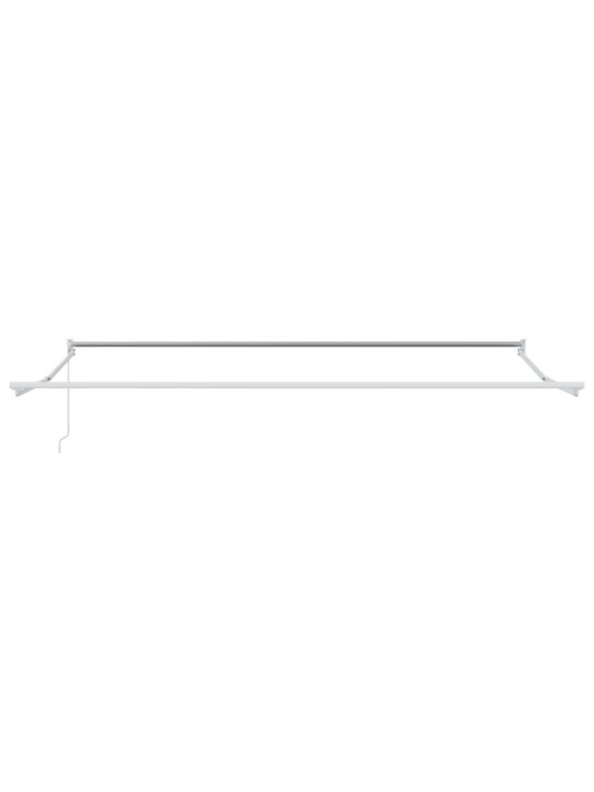 Manuāli regulējama iebīdāmā nojume melna 450x300 cm