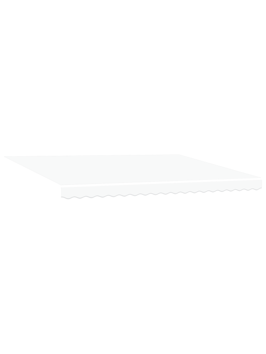 Automātiskā iebīdāmā nojume ar led balta 450x300 cm