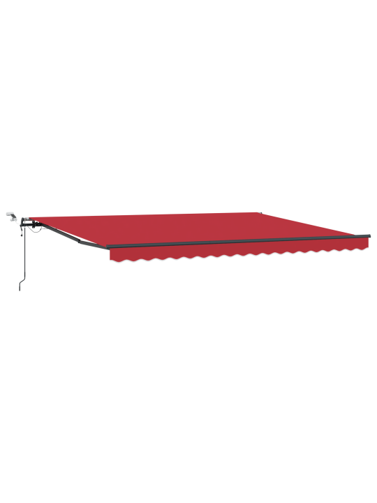 Automātiska ievilkama nojume ar led sarkana 450 x 300 cm