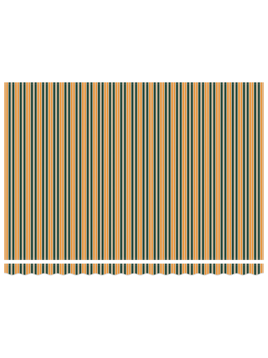 Automātiskā izvelkamā nojume zaļa un dzeltena 450x300 cm