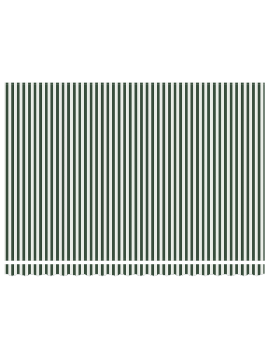 Automātiskā atkāpjama nojume ar led zaļā un baltā krāsā 450x300 cm