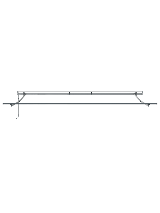 Automātiskā iebīdāmā nojume apelsīnu un brūna 450x350 cm