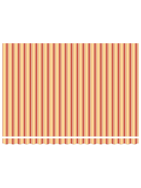 Manuālā iebīdāmā nojume dzeltena un oranža 450x350 cm