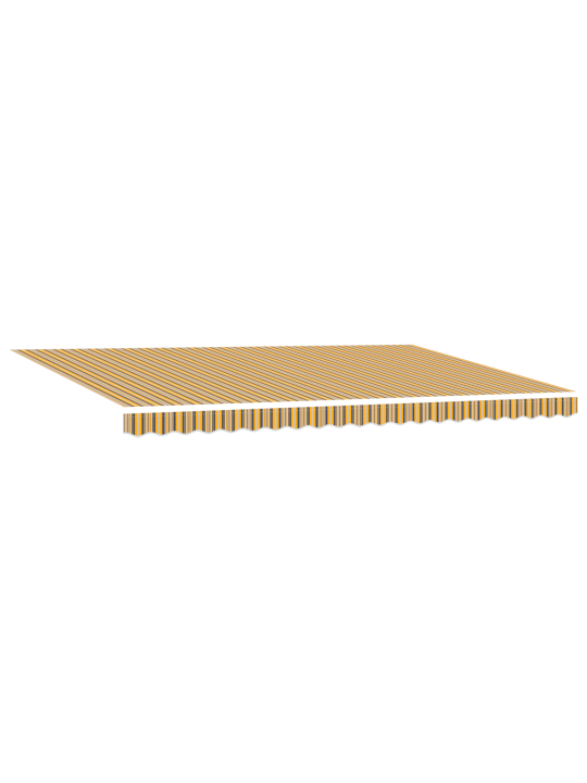 Automātiskā izvelkamā nojume ar led daudzkrāsainām svītrām 500x300 cm