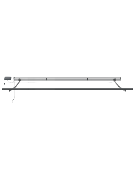 Manuālā izvelkamā nojume ar led bēša 500x300 cm