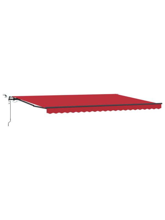 Automātiskā iebīdāmā nojume ar led sarkanu 500x300 cm