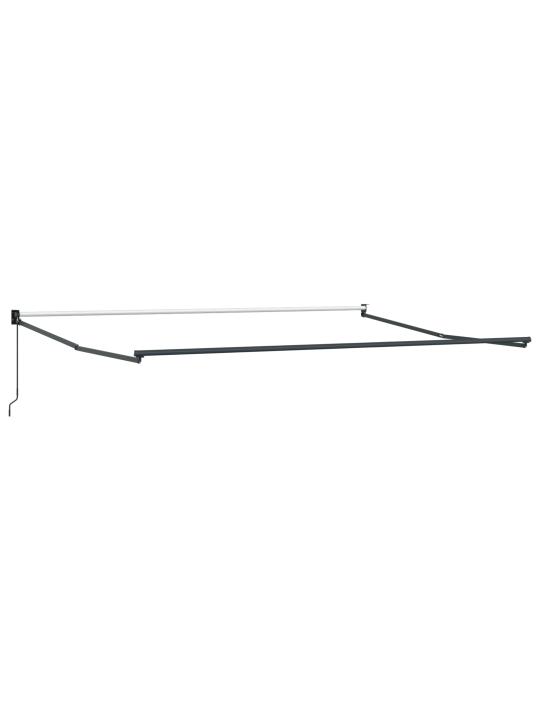 Manuālā iebīdāmā nojume zaļā un baltā 500x300 cm