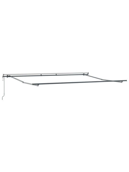 Automātiskā iebīdāmā nojume melna 500x350 cm
