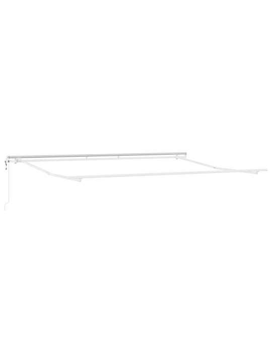 Automātiskā iebīdāmā nojume zaļa un balta 500x350 cm