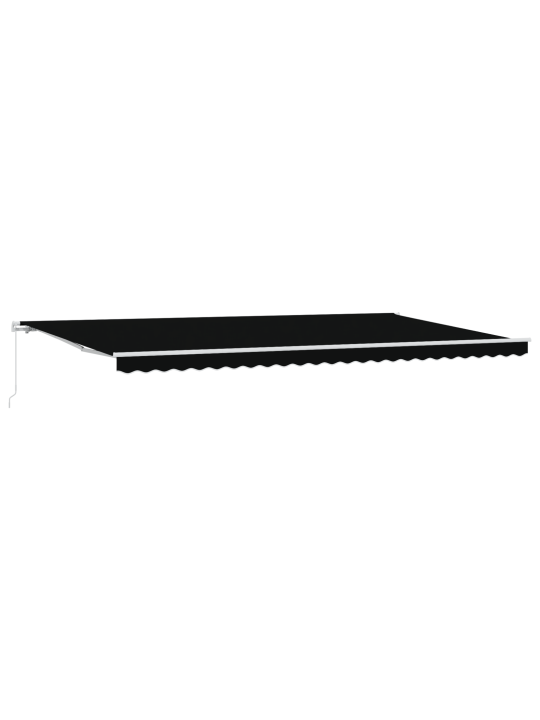 Manuālā ievelkamā nojume melna 600x300 cm