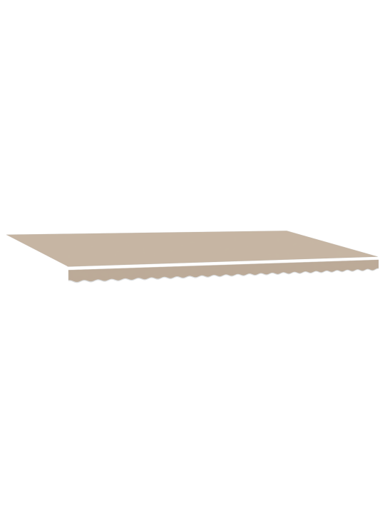 Automātiskā iebīdāmā nojume ar led bēšs 600x300 cm