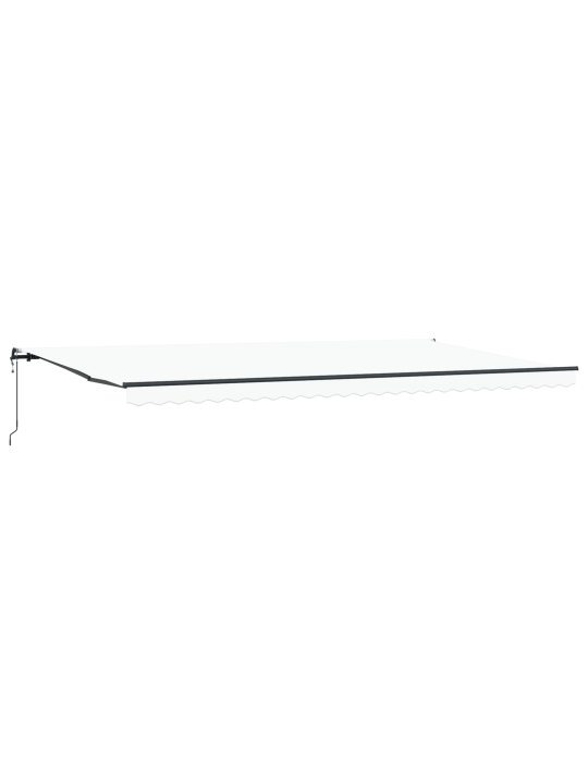 Automātiskā ievelkamā nojume balta 600x300 cm