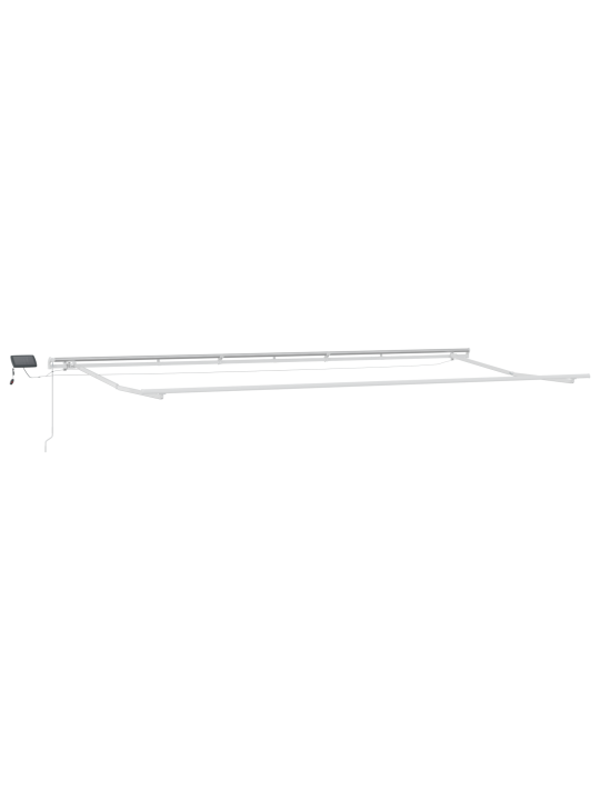 Manuālā izvelkamā nojume ar led sarkano 600x300 cm