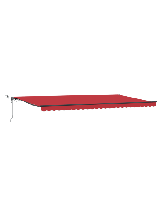 Automātiska ievelkama nojume ar led sarkana 600x300 cm