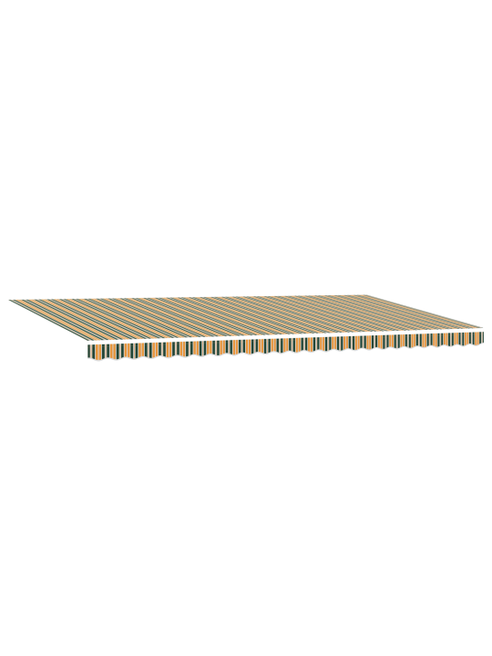 Automātiskā ievilktā nojume ar led zaļā un dzeltenā 600x300 cm