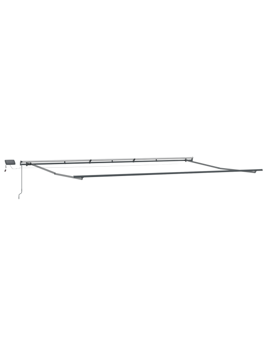 Manuāla ievelkamā nojume ar led zaļa un balta 600x350 cm