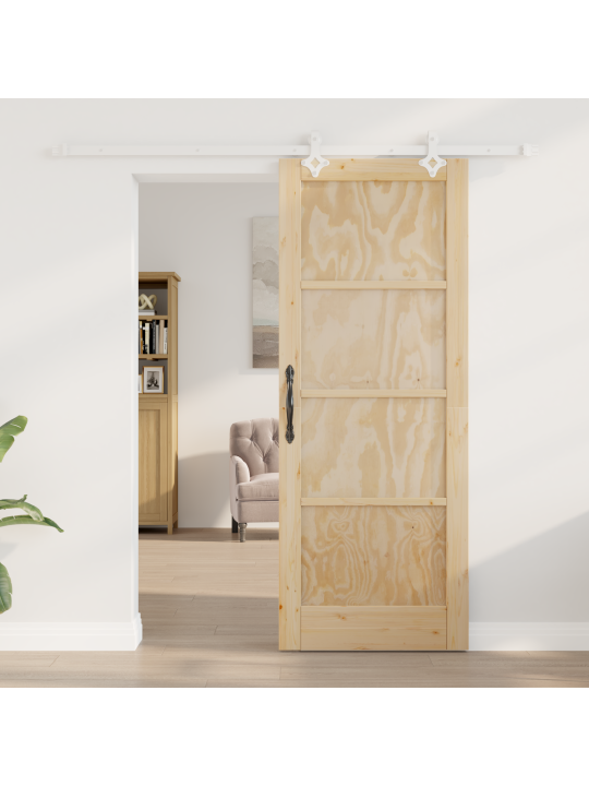 Bīdāmās durvis ar aparatūru 78x202 cm masīvkoka priedes